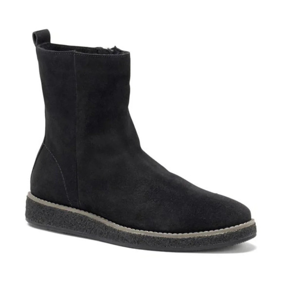 Trask Cassy Black Suede Leather Ankle Boots 7.5M